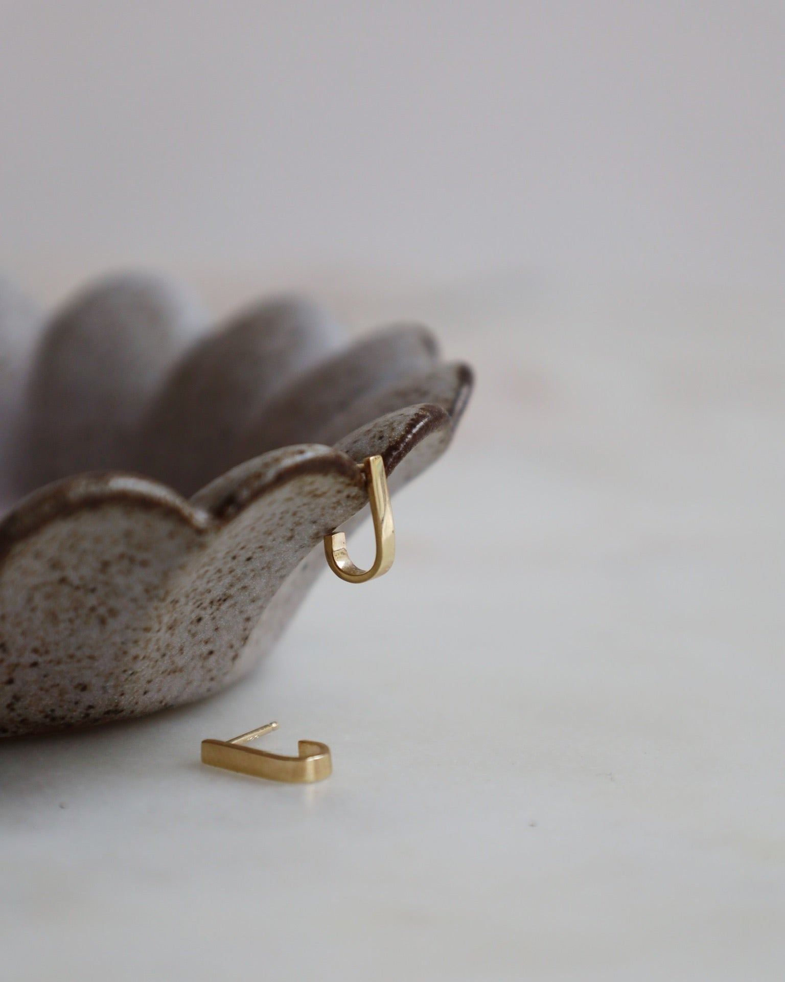 Large Flat Hoop Earring (single)