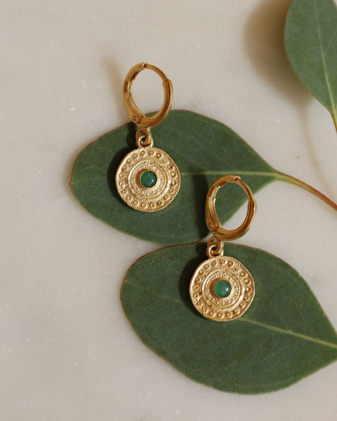 Alba Green Earrings