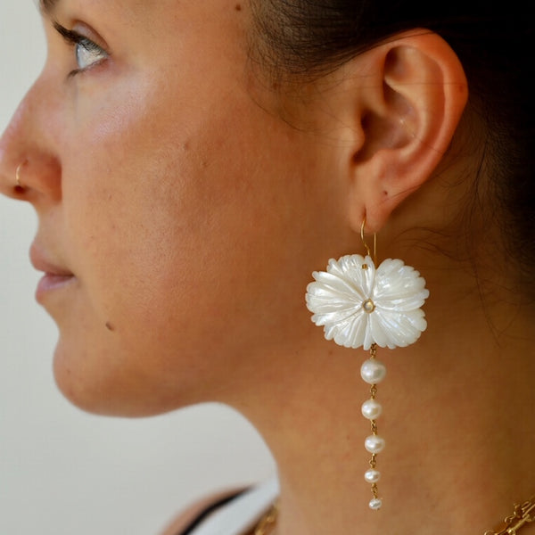 Magnolia Drop Earrings