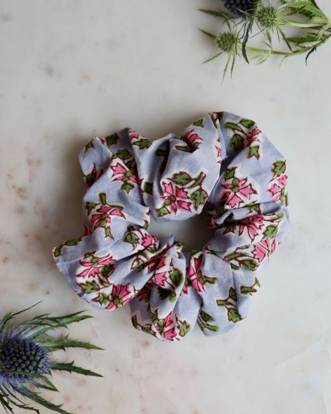 Block Print Scrunchie