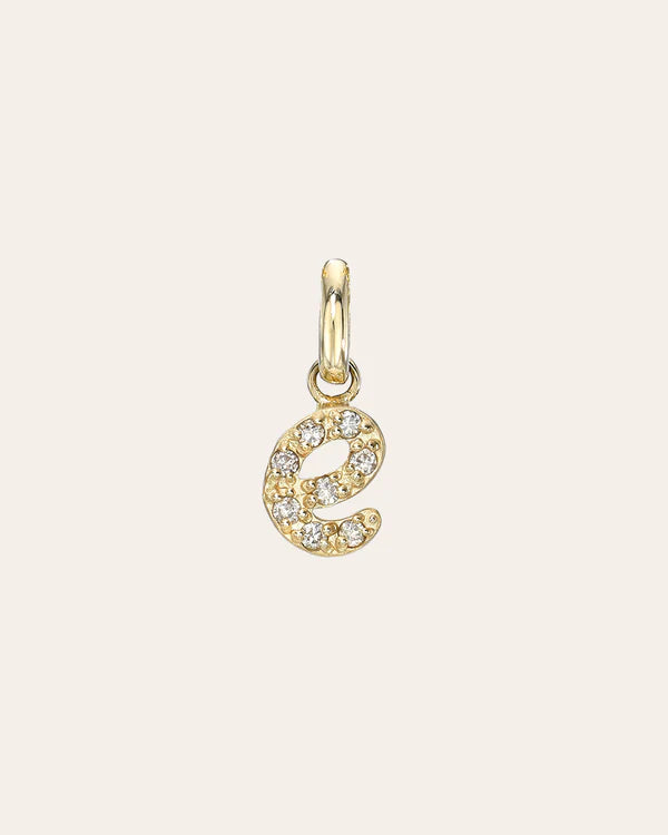 Diamond Script Initial Charm