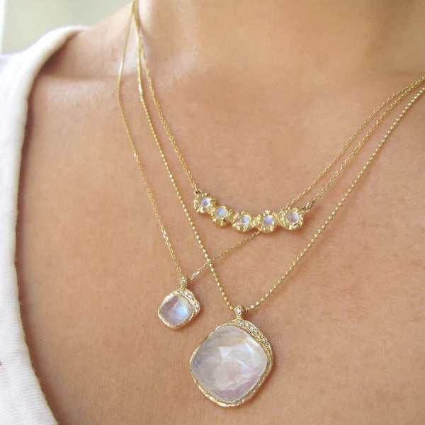 Mini Cove Moonstone Necklace