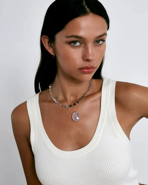 Daphne Iolite Beaded Necklace