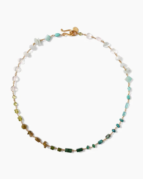 Daphne beaded turquoise mix necklace