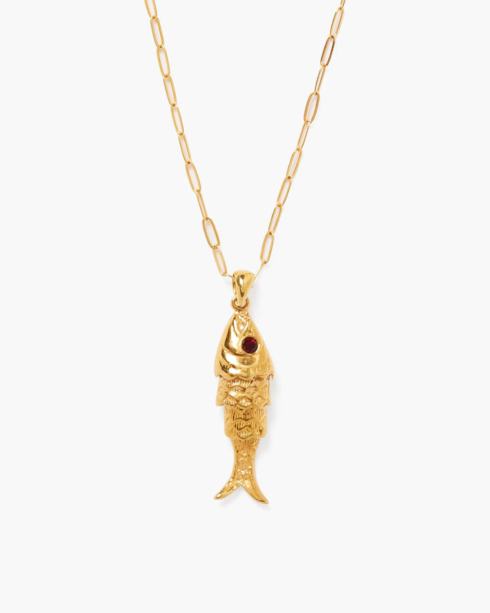 Garnet Koi Necklace