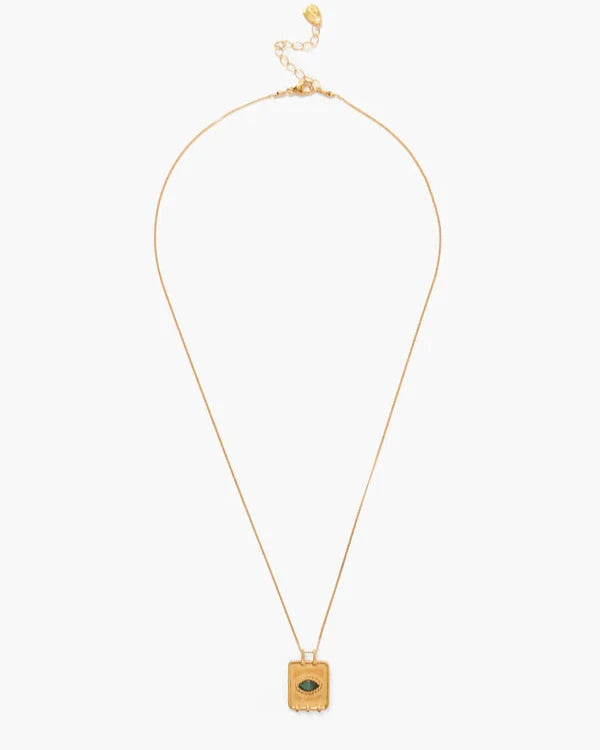 Twist Evil Eye Charm Necklace