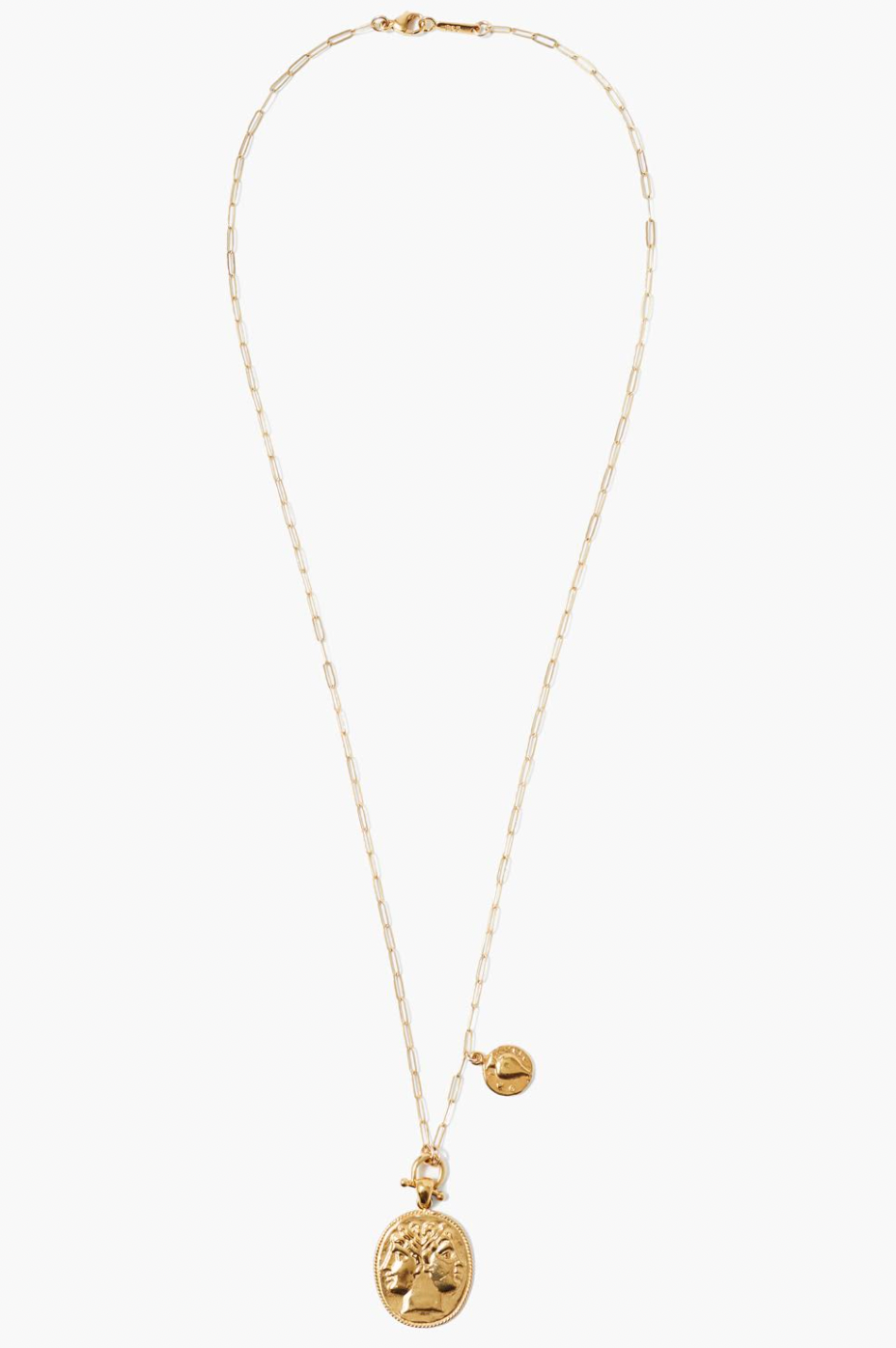 Gemelos Coin Pendant Necklace