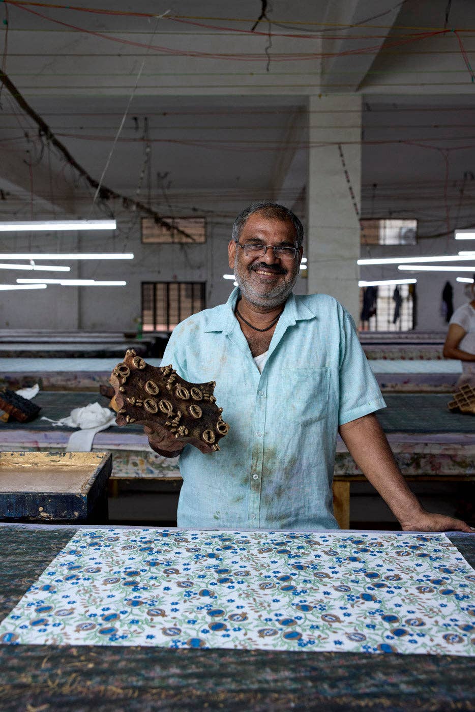 Hand Block Printed Gift Bags (Small) - Indigo