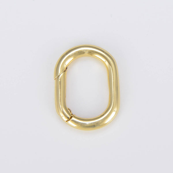 Oval 20mm Spring Ring Charm Holder