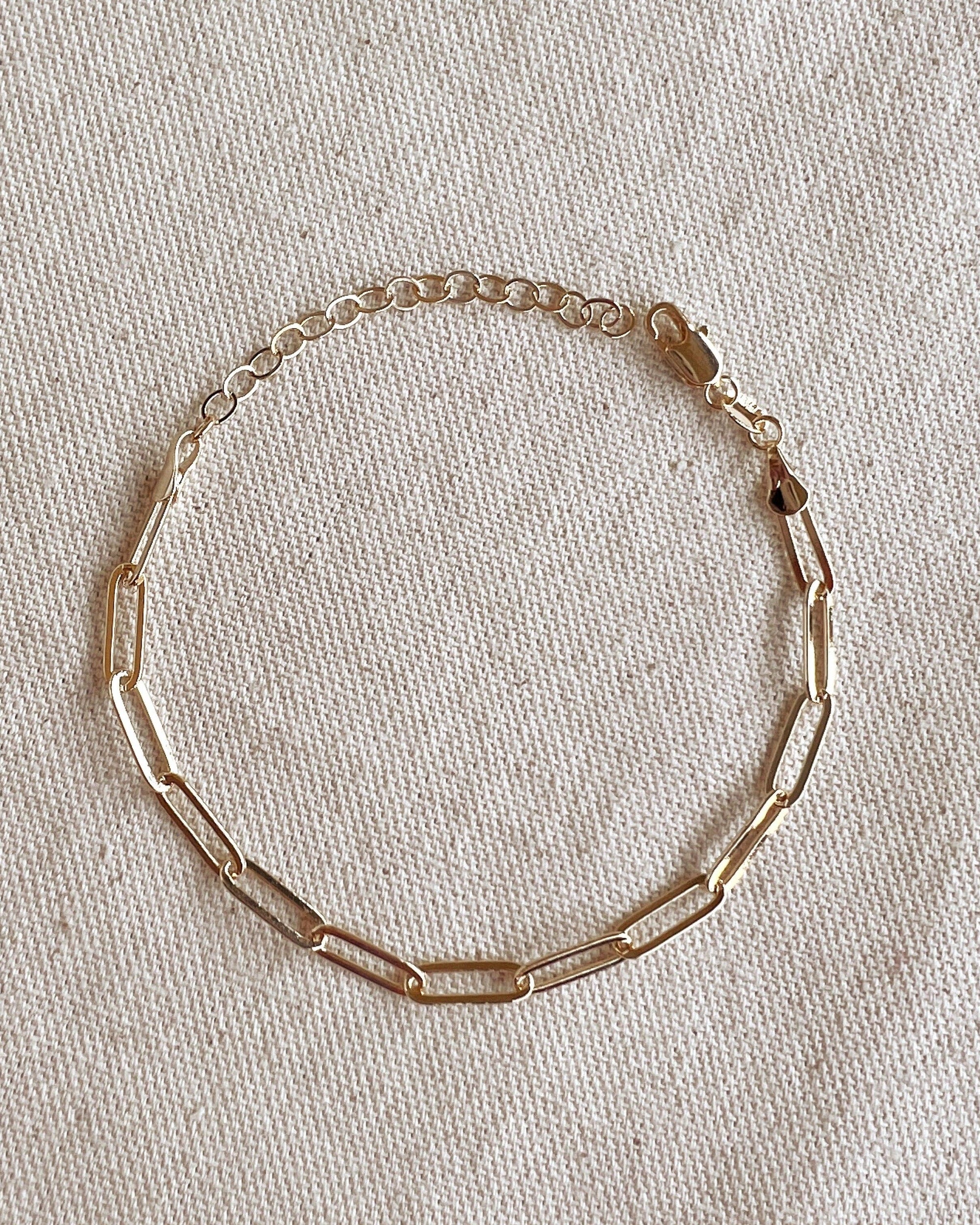 Large Paperclip Bracelet- Charmbar