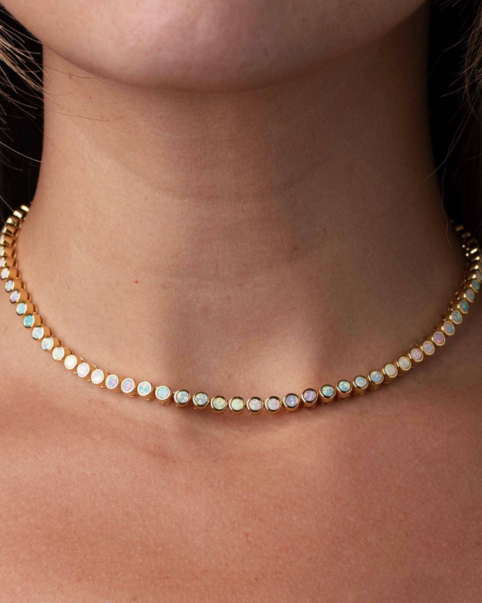 Opal Ombre Tennis Nekcklace