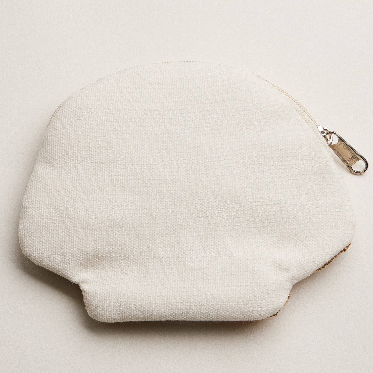 Seashell Beaded Coin Purse with Pearl Accent