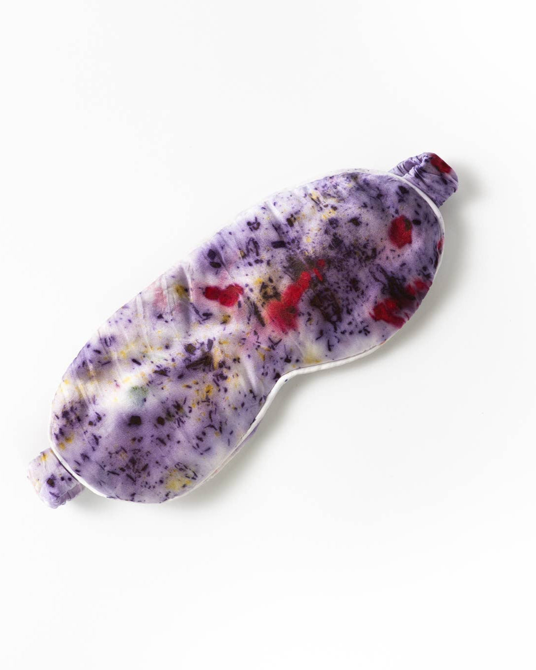 Abstract Botanically Dyed Silk Sleep Mask