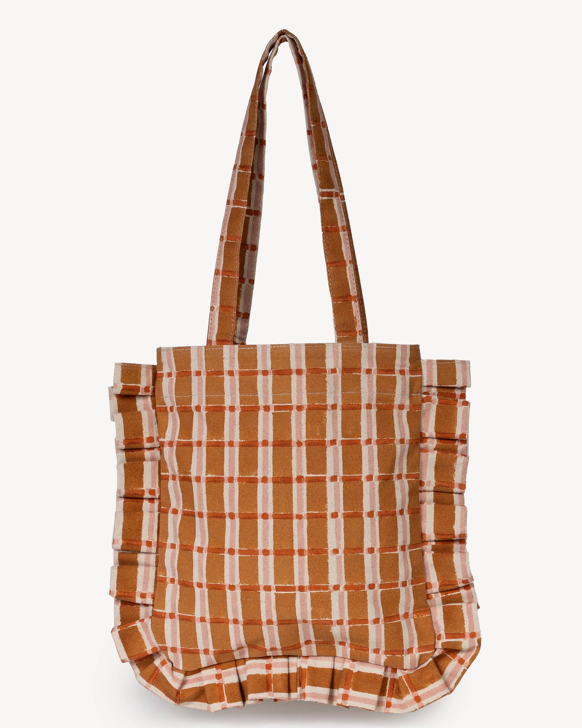 Momo Tote - Ember Plaid