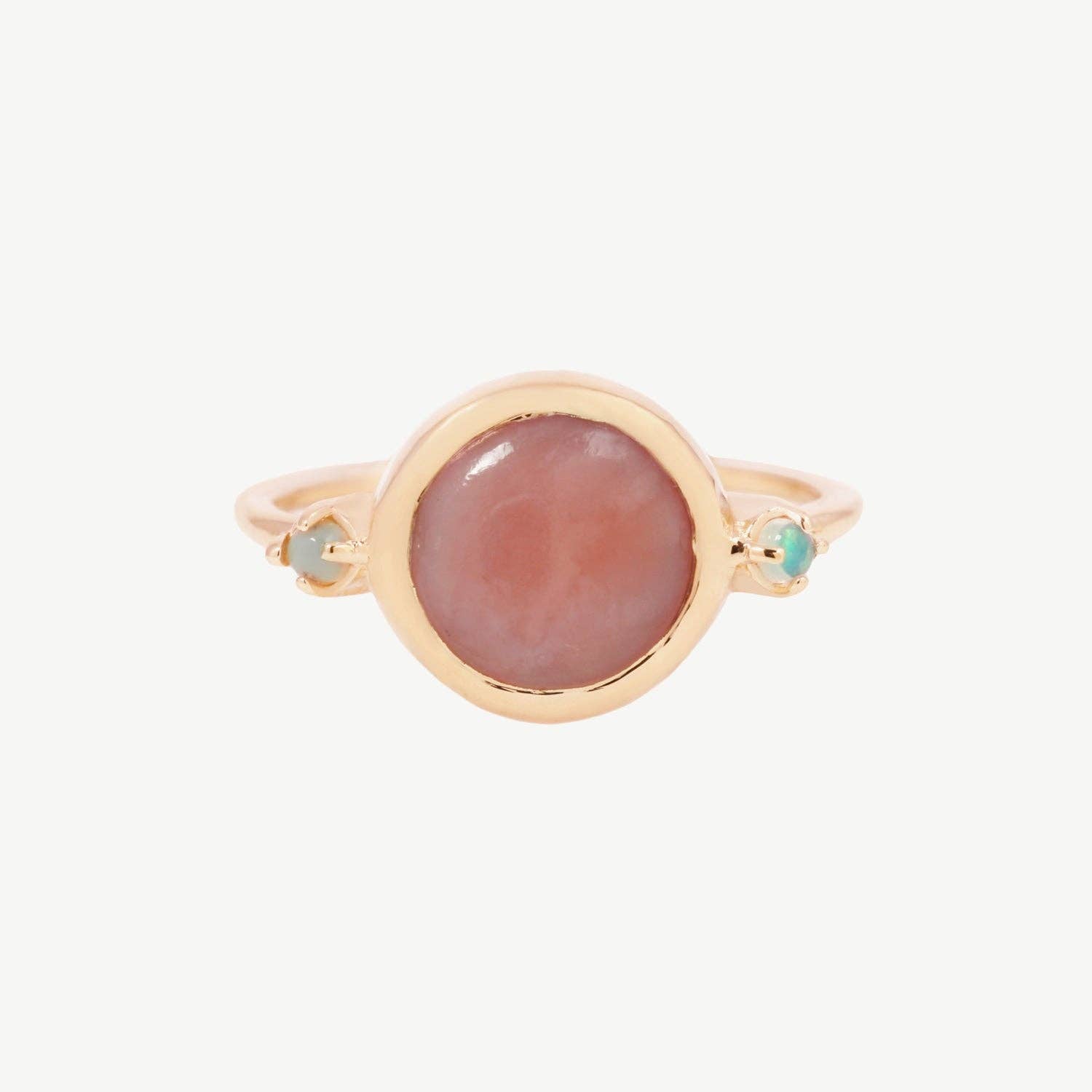 Hidden Star Ring in Pink Opal + Opal