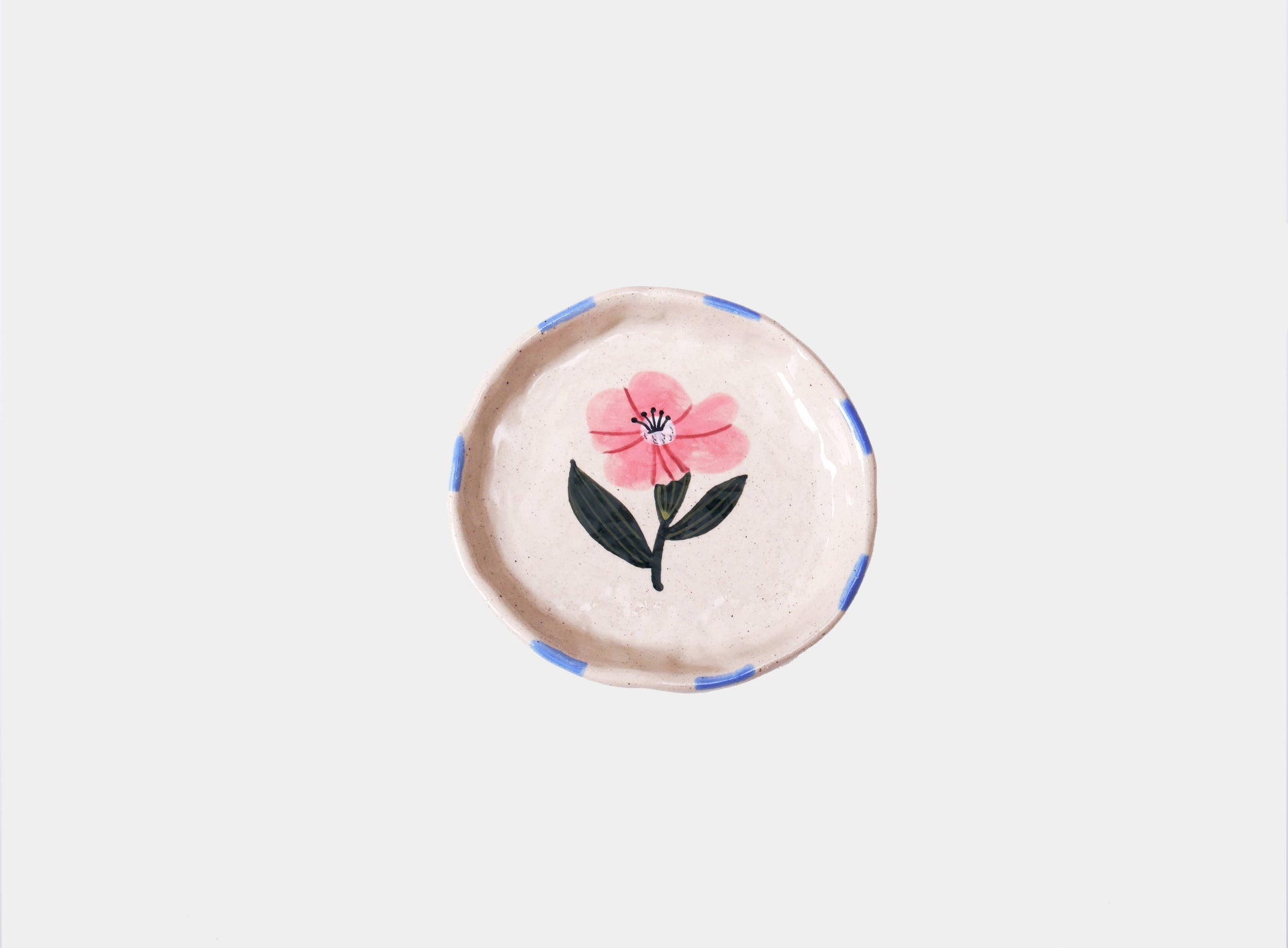 Flower Trinket Tray-Trinket Ring Dish-Jewelry Tray-Wild Rose