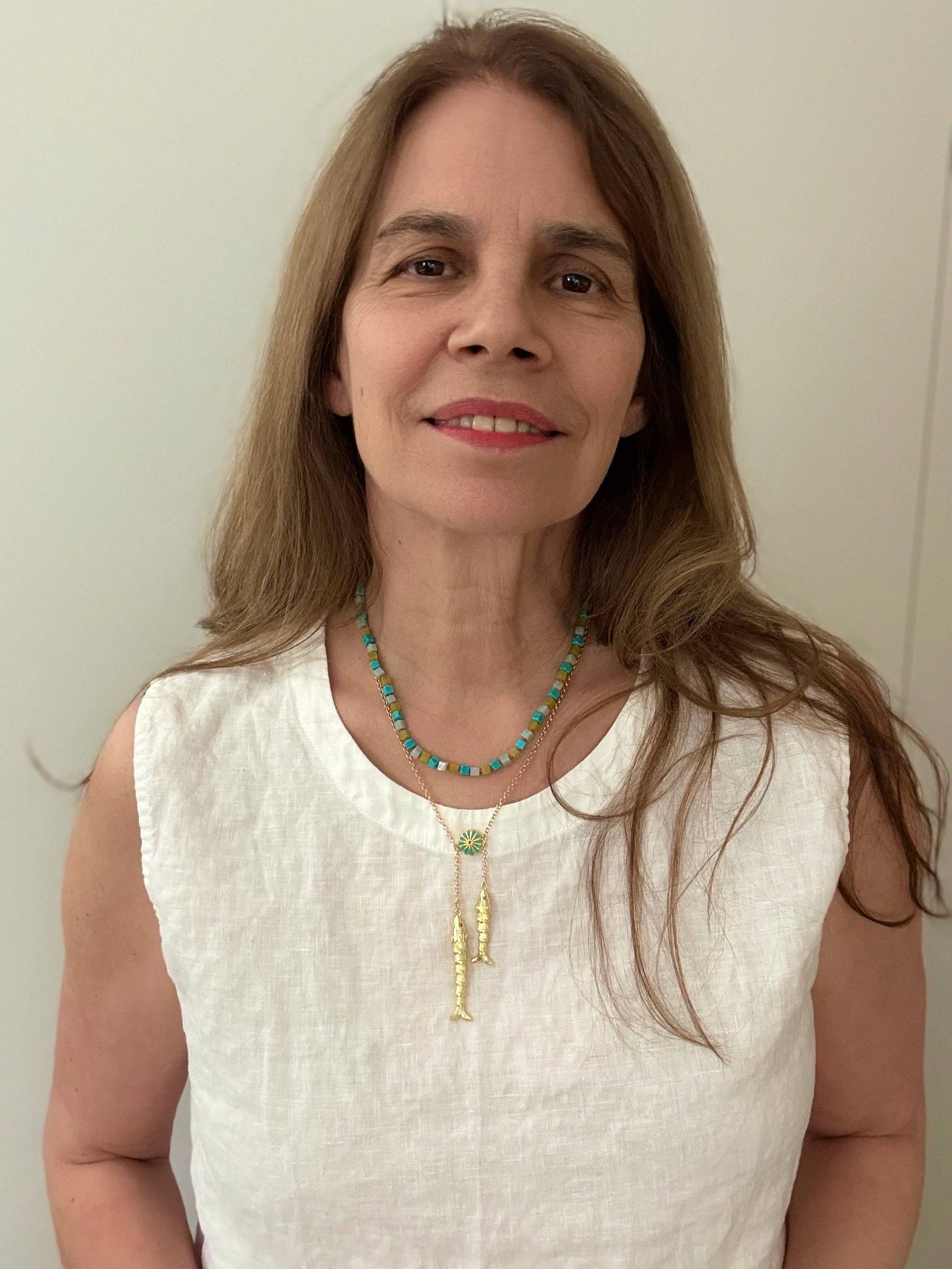 Double fish Necklace