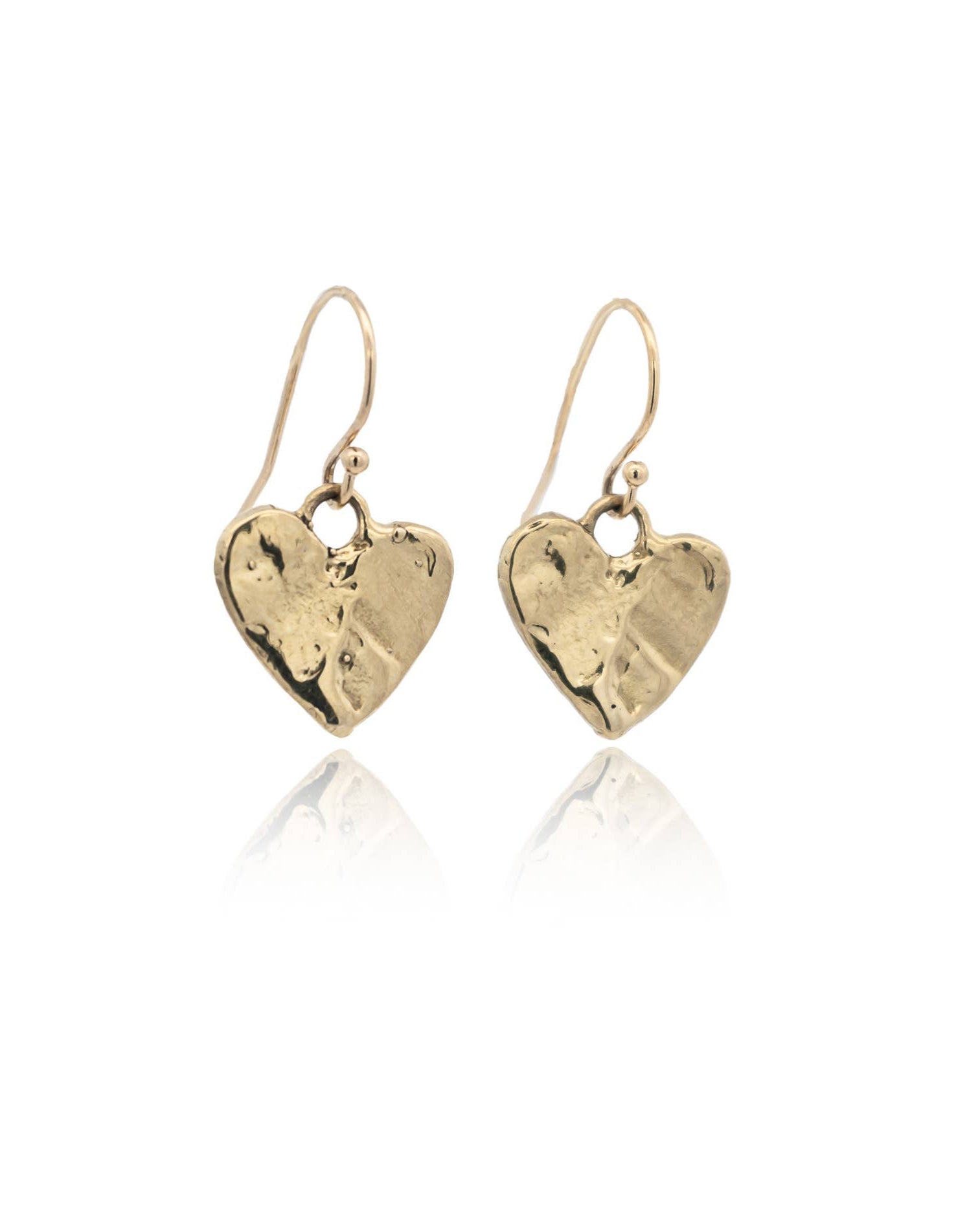 Eros Gold Heart Earrings