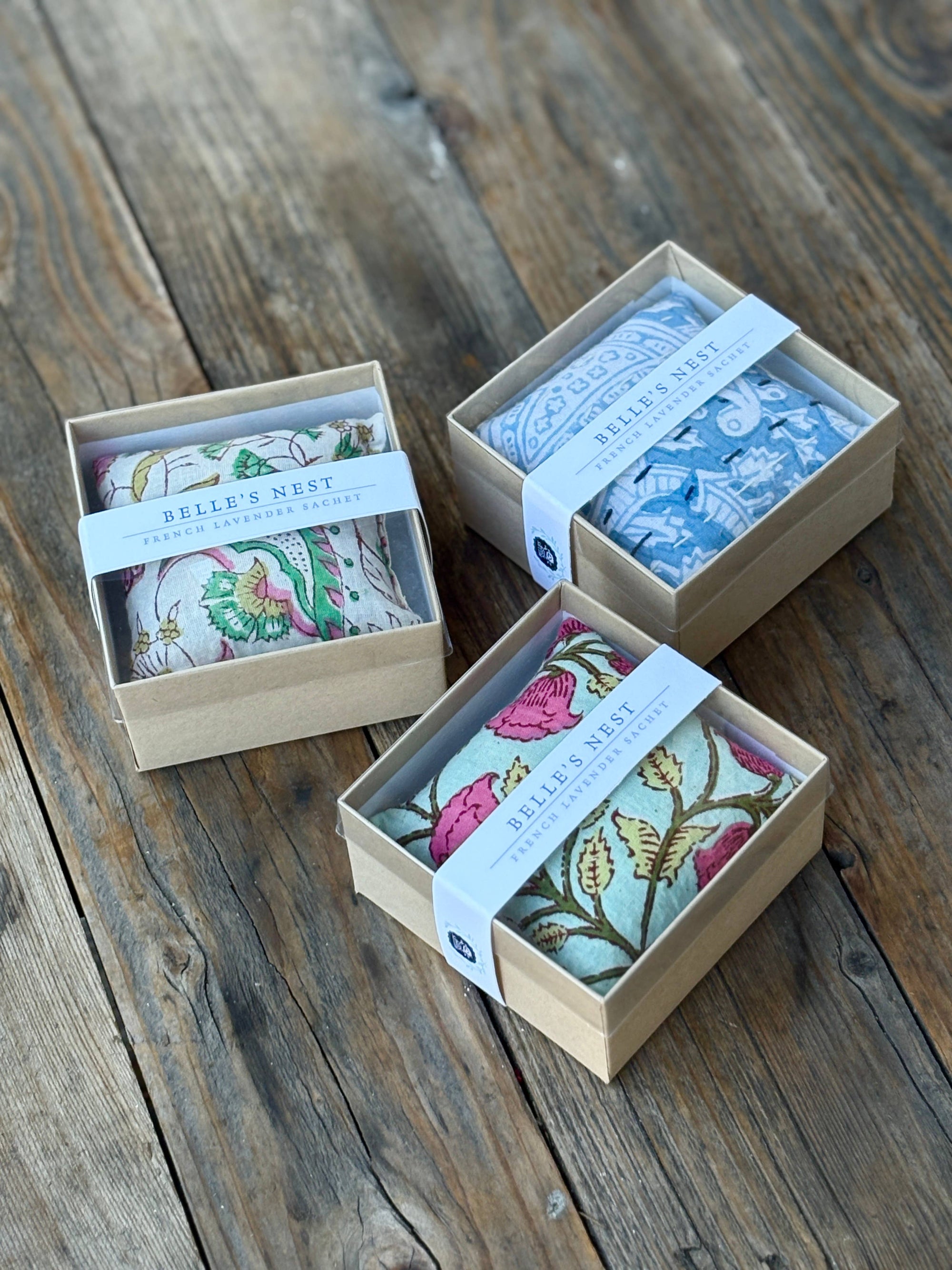 Assorted Boxed Square Lavender Sachet