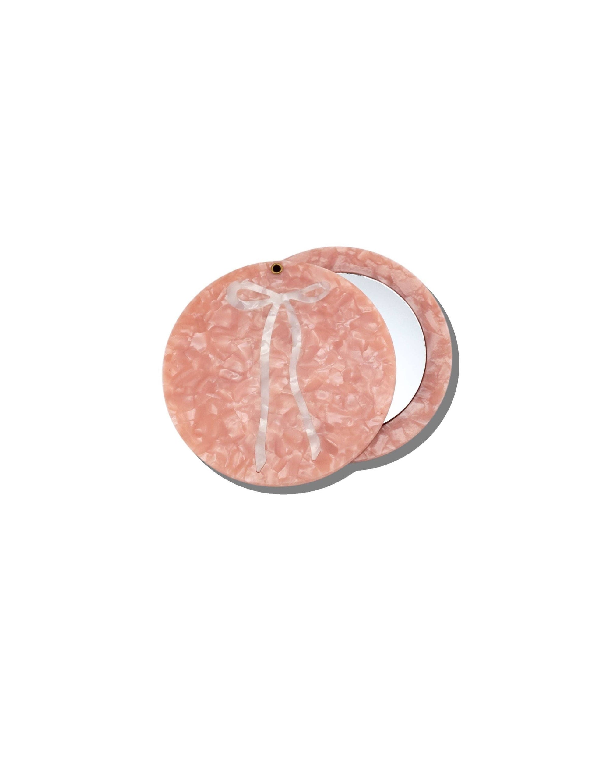 Hand-painted Ballet Bow Compact Mirror