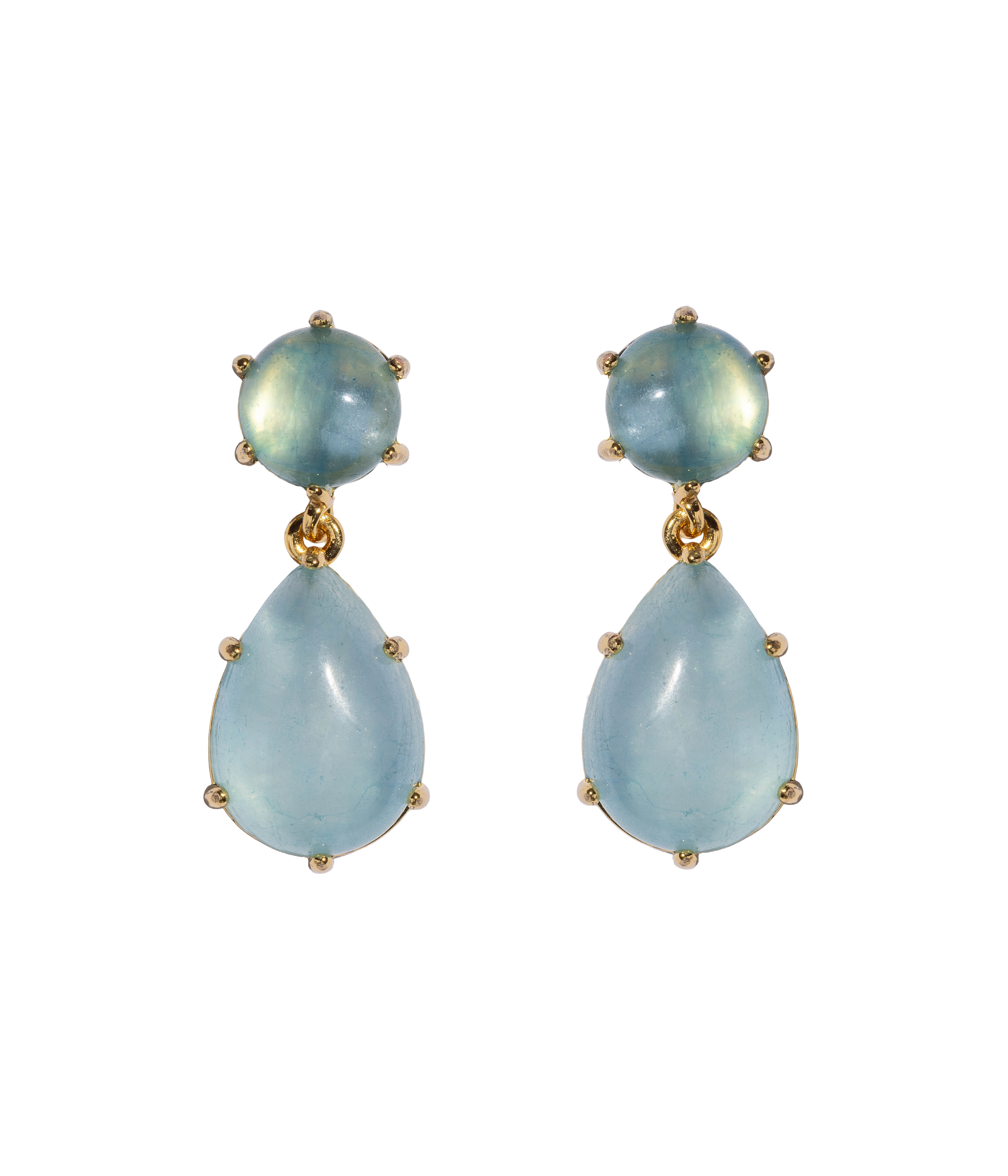 Elia Drop Earrings in Aquamarine