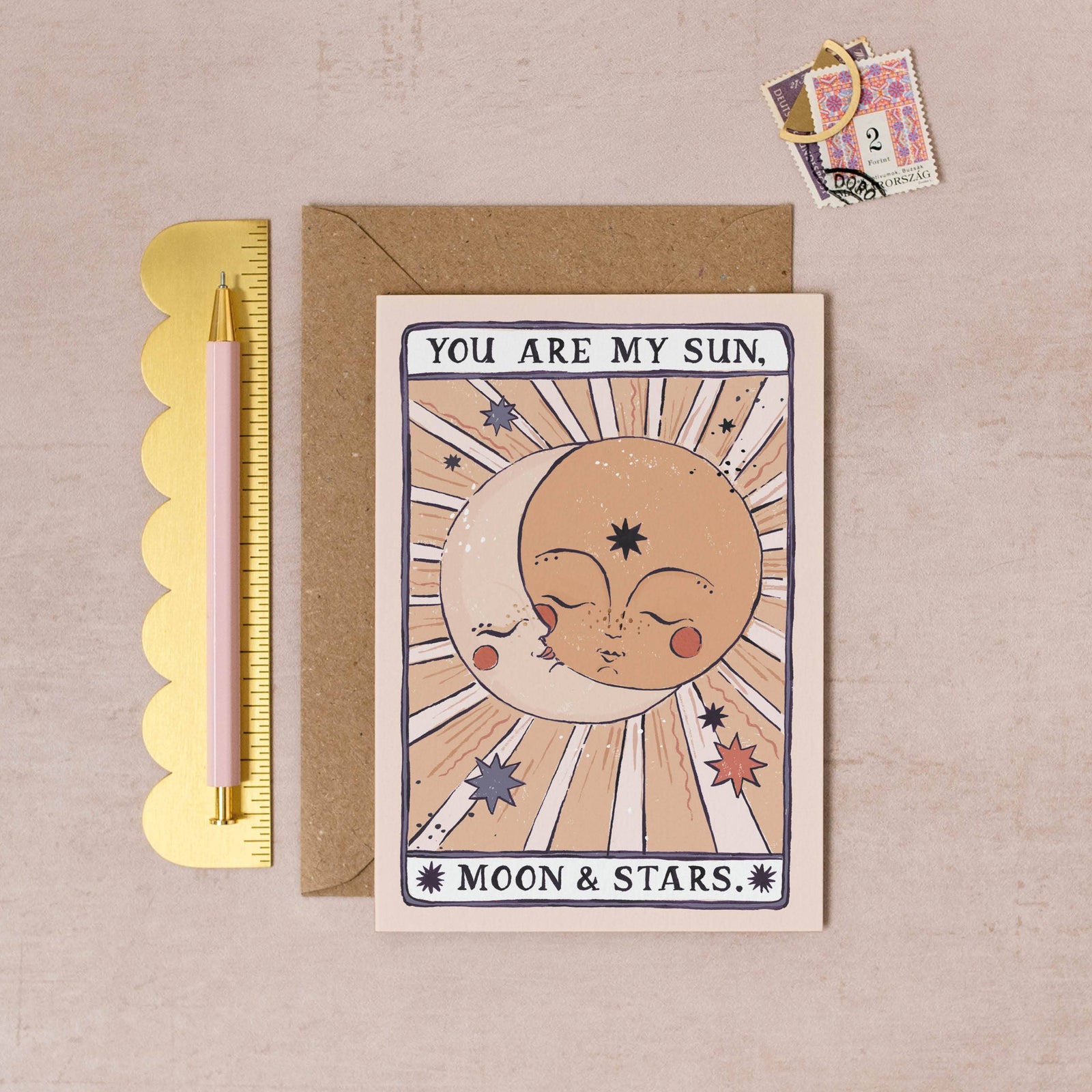 Sun, Moon & Stars Card