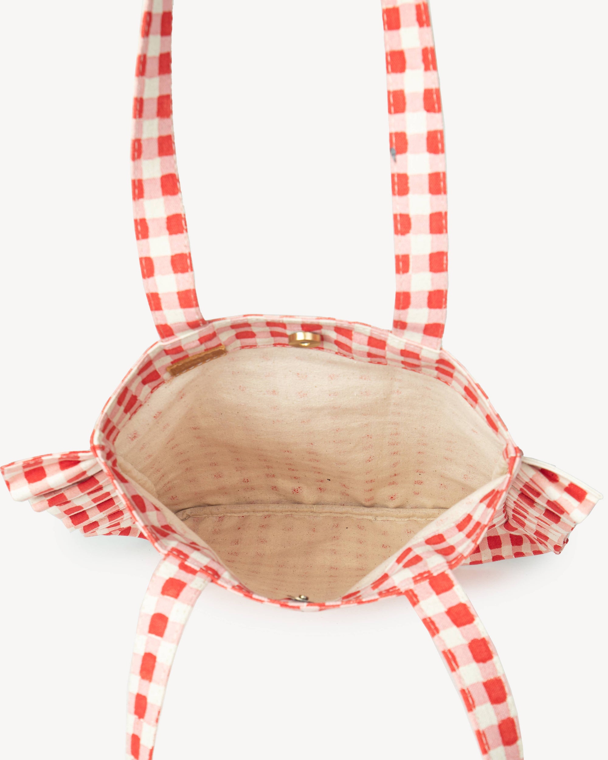 Momo Tote - Tomato Gingham