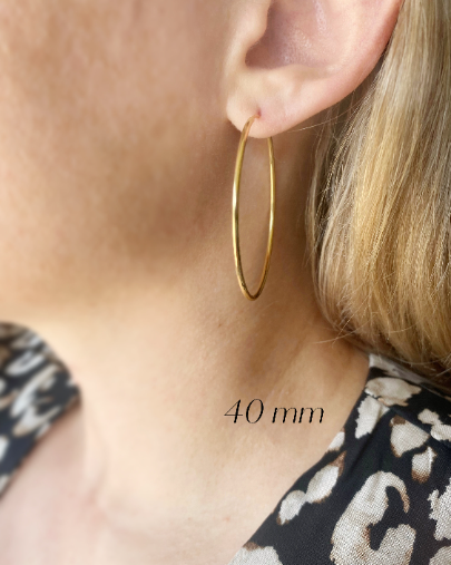 Endless Hoop Earrings- Charm Bar
