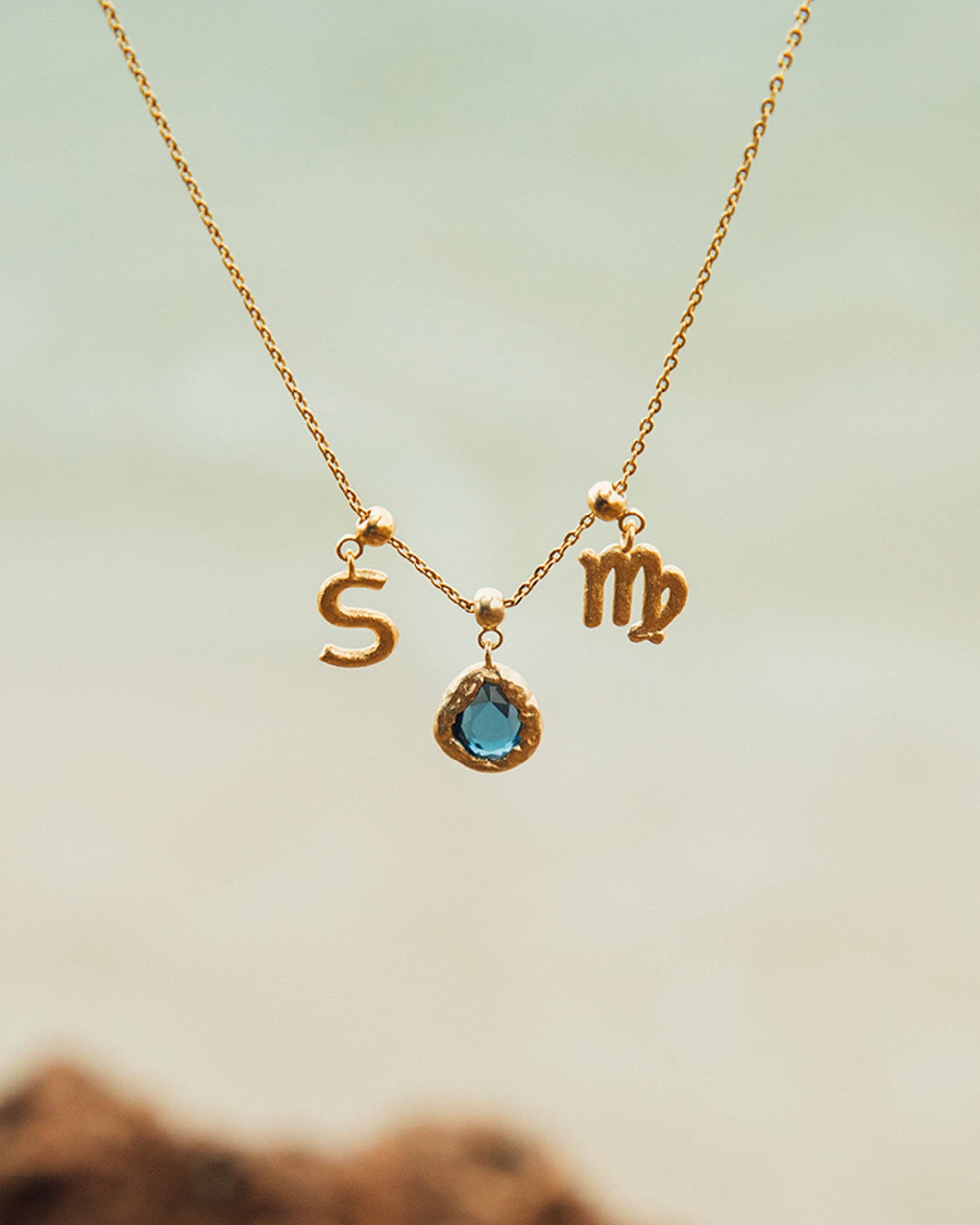 Teardrop Birthstone Charm