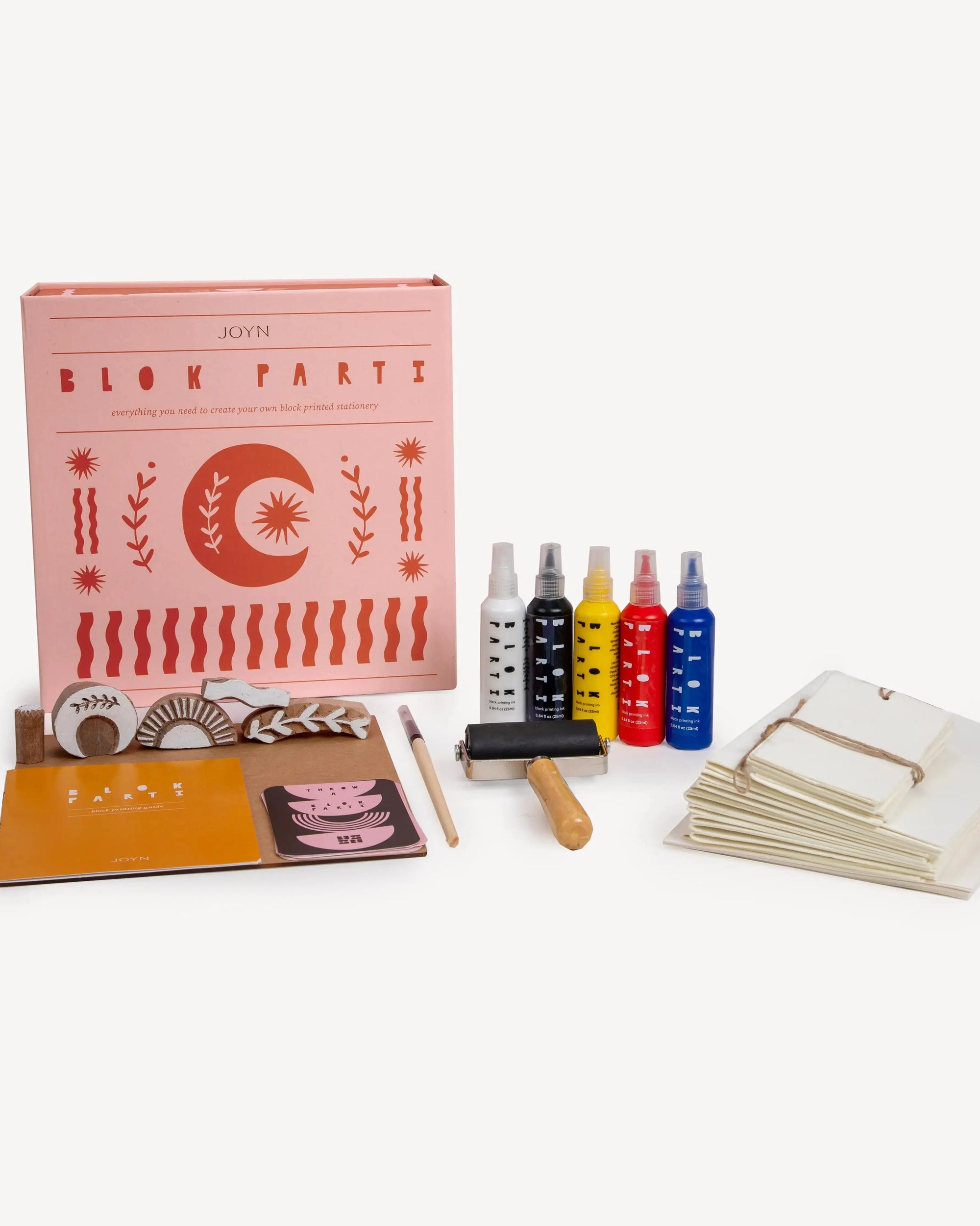 BLOK PARTI Block Printing Kit - Cosmic Print Stationery Set
