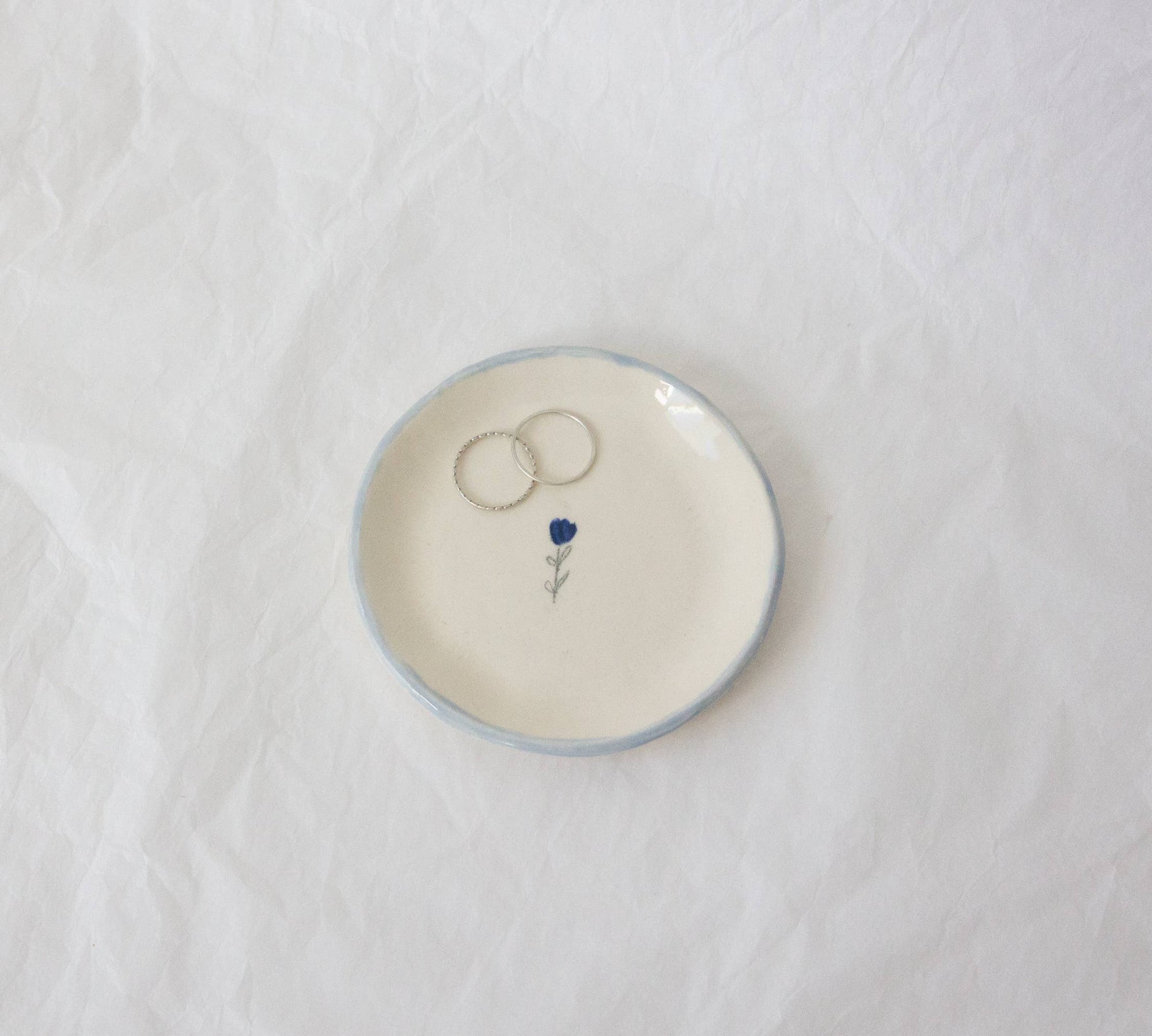 Periwinkle Tulip Ring Dish