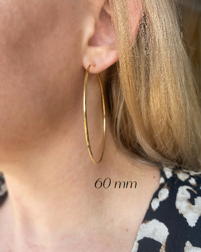 Endless Hoop Earrings- Charm Bar