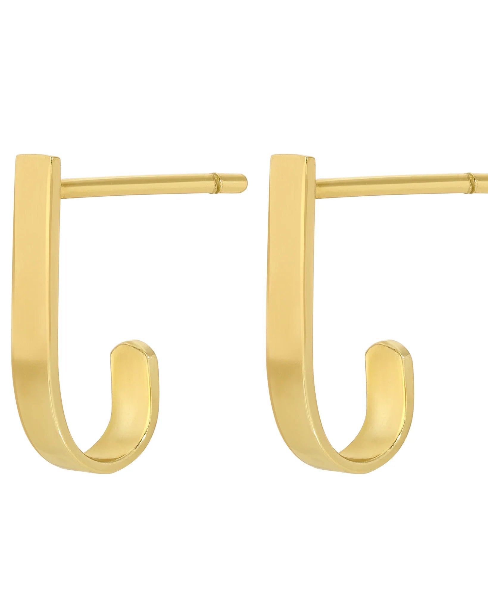 Large Flat Hoop Earring (single)