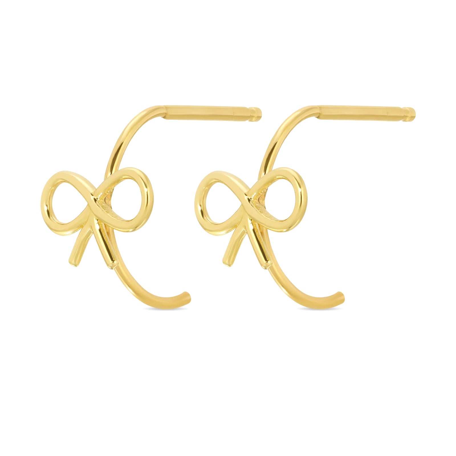 Itsy Bitsy Bow Hoop Earrings