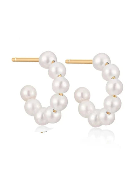 Pearl Goddess Hoops