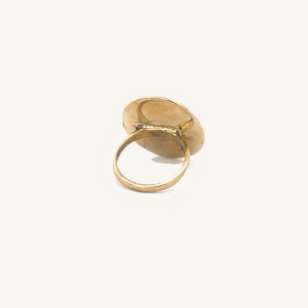 Nocturne Gold Crescent Moon Ring