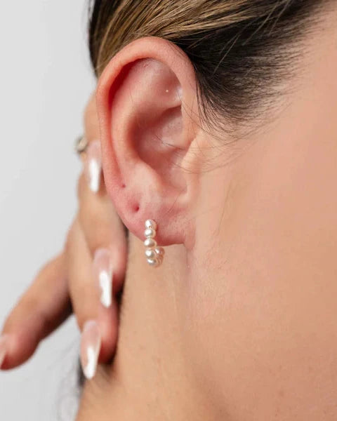 Pearl Goddess Hoops