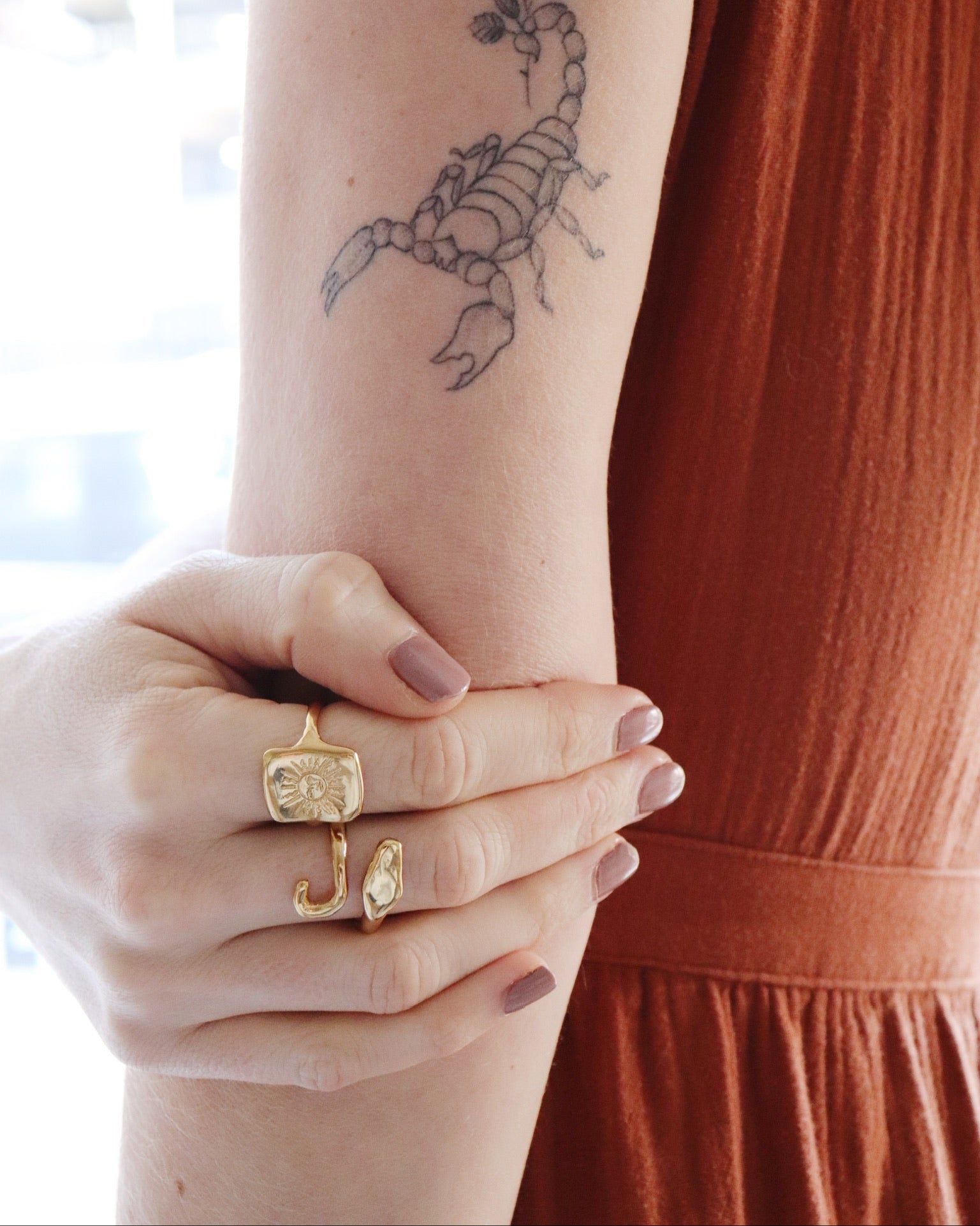 Serpent Guardian Wrap Ring