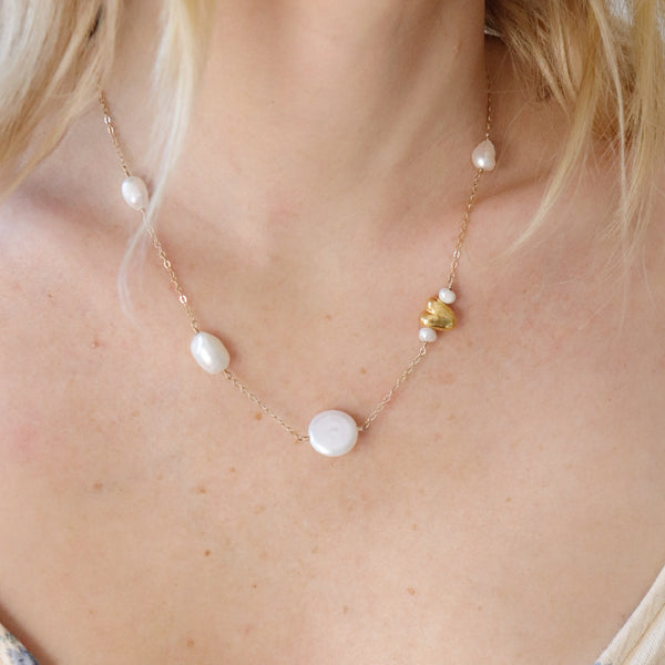 Pearl Satellite of Love Necklace
