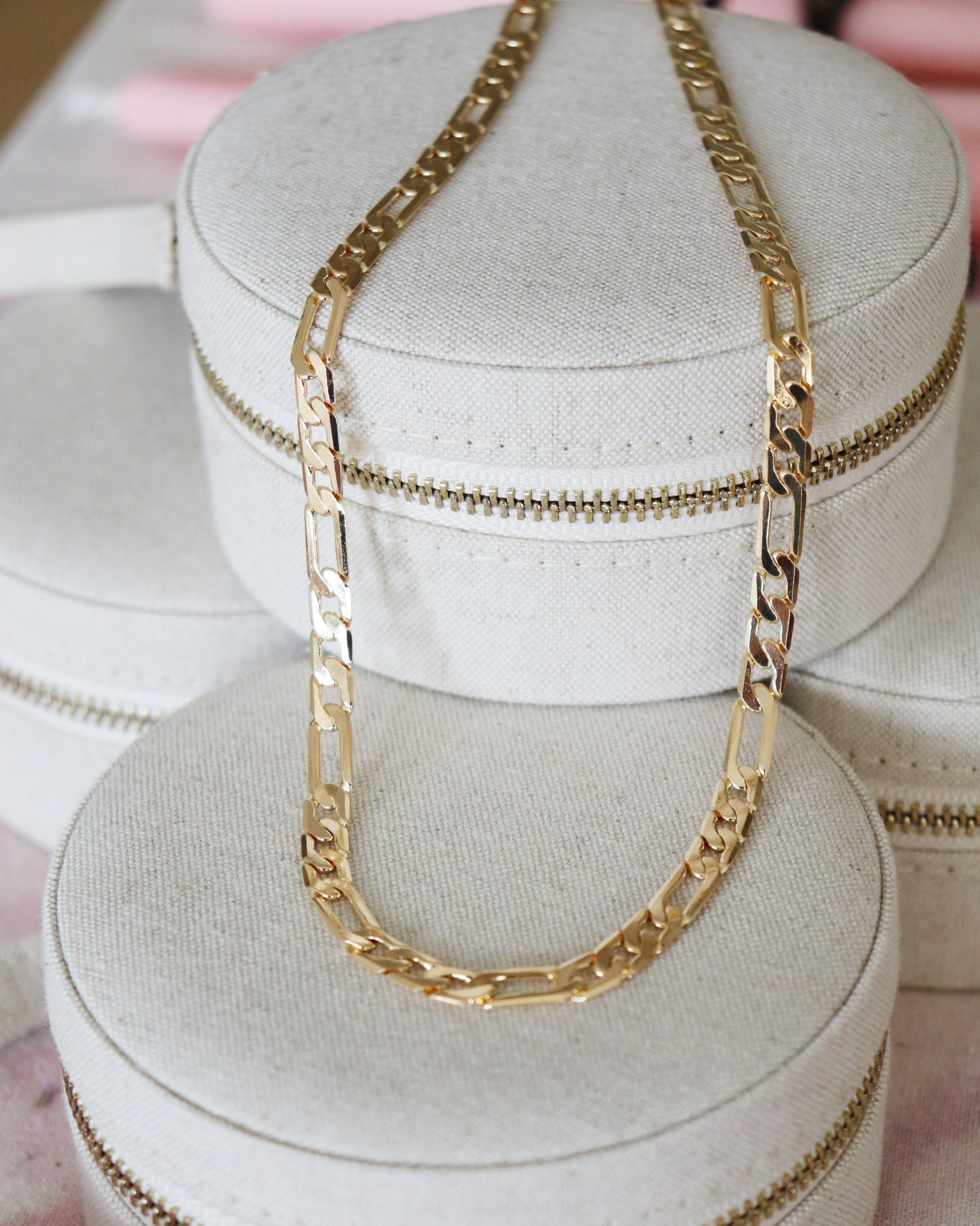 Thick Gold Figaro Chain