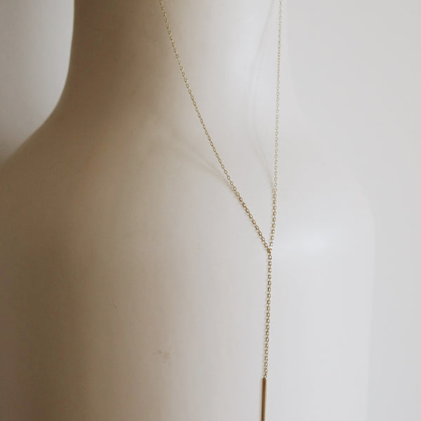 Staple Lariat Necklace