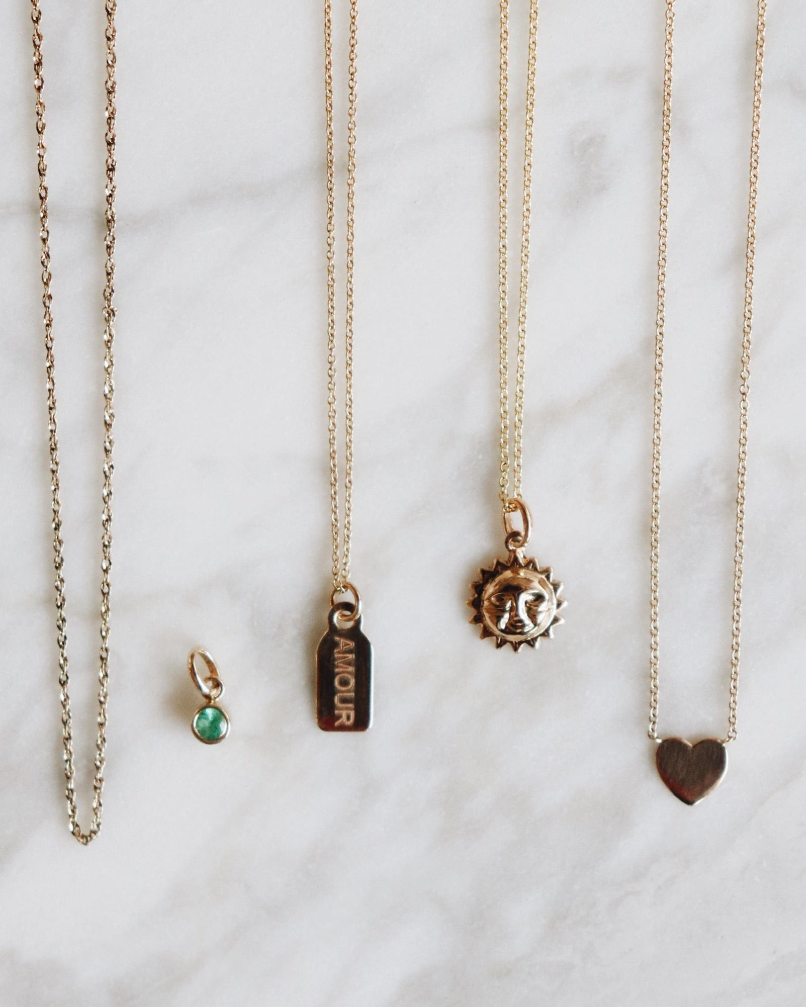 Bezel Birthstone Pendant