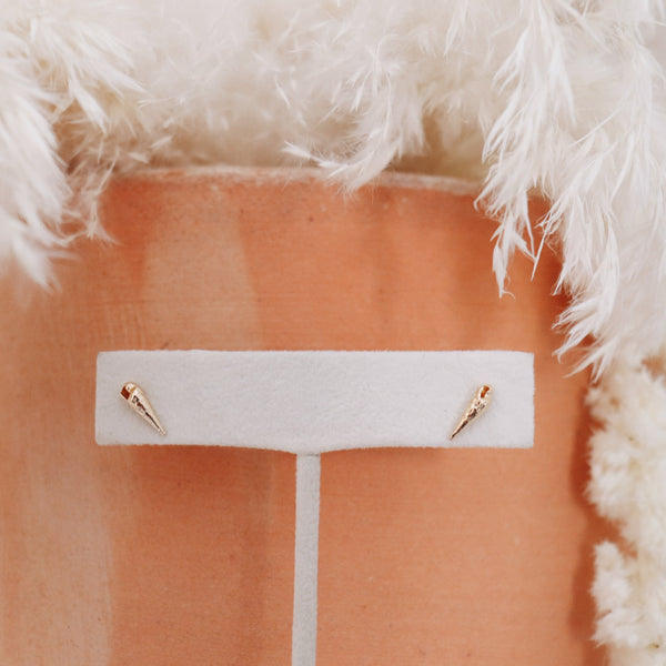 Gold Coastline Stud Earrings