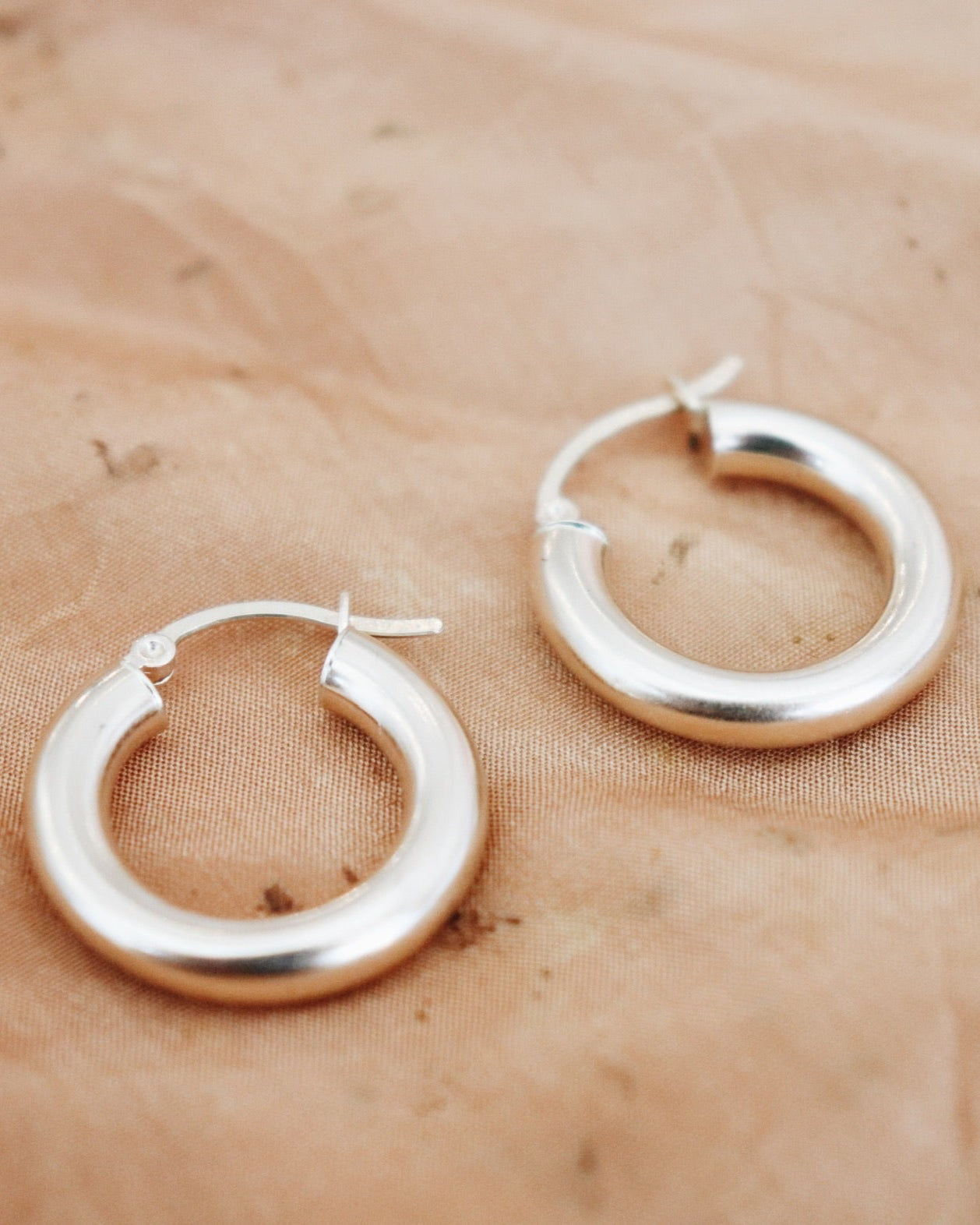Small Thick Hoop Earring (single)