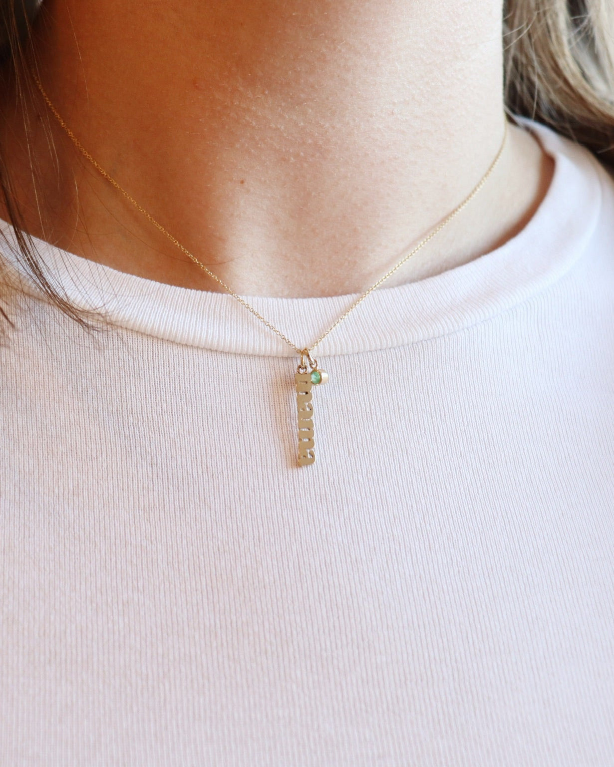 Bezel Birthstone Pendant
