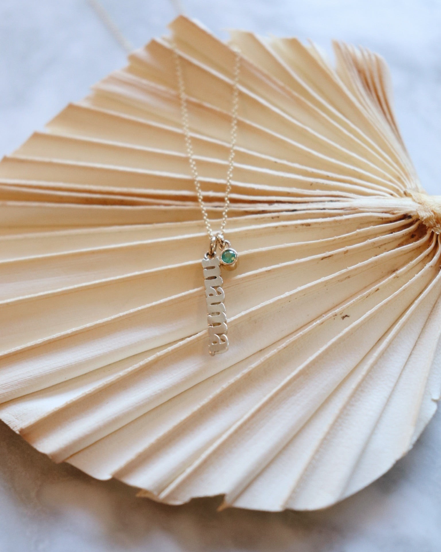 Bezel Birthstone Pendant