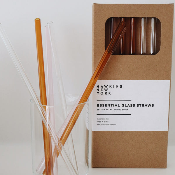 Essential Glass Straws Set of 6