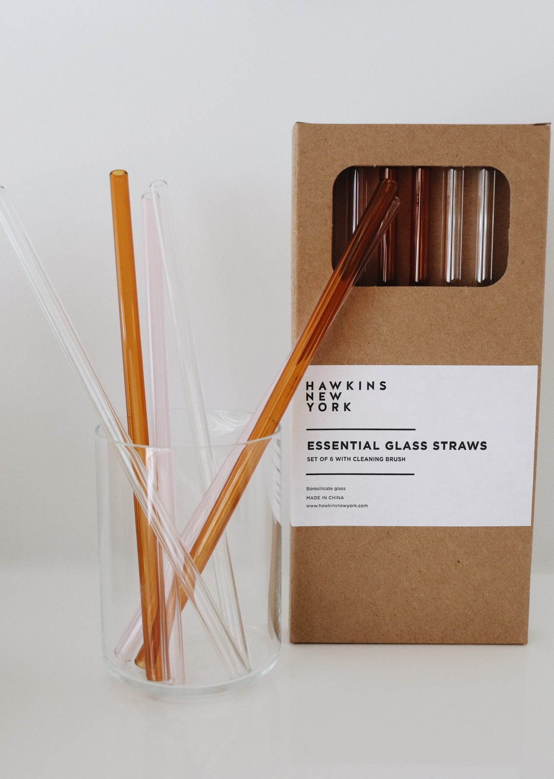 Essential Glass Straws Set of 6