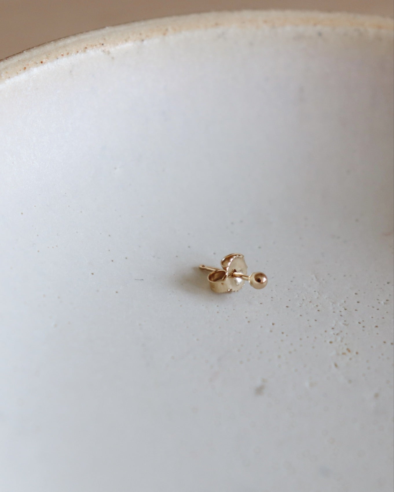 Bead Stud Earring (single)