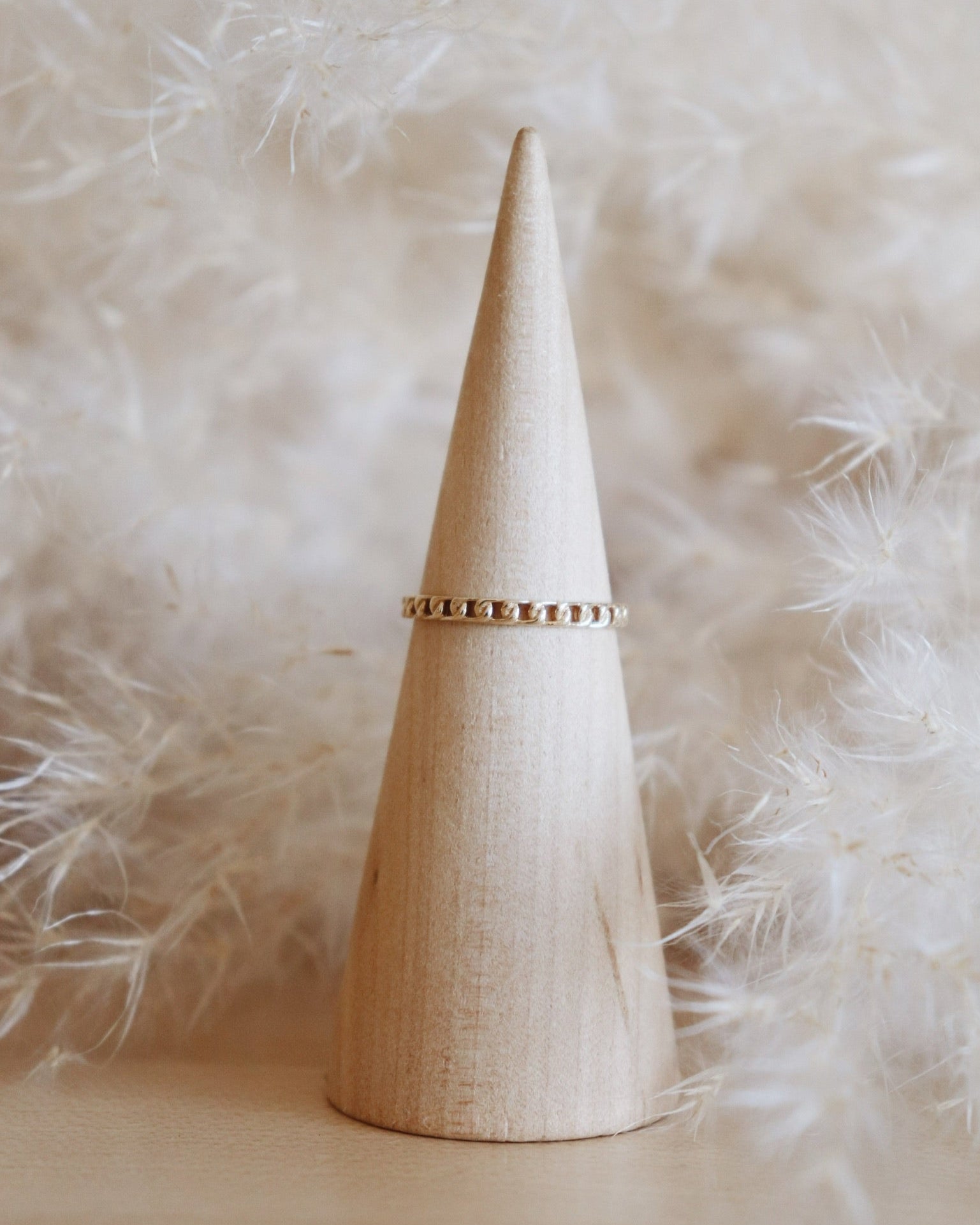 Thin Solid Cuban Link Ring